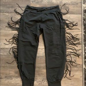 Kittenish by Jessie James Decker fringe joggers